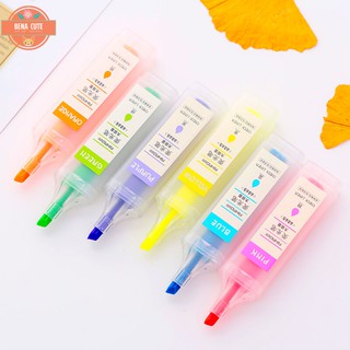Bút highlight nhớ dòng nhiều màu thân trong Aihao