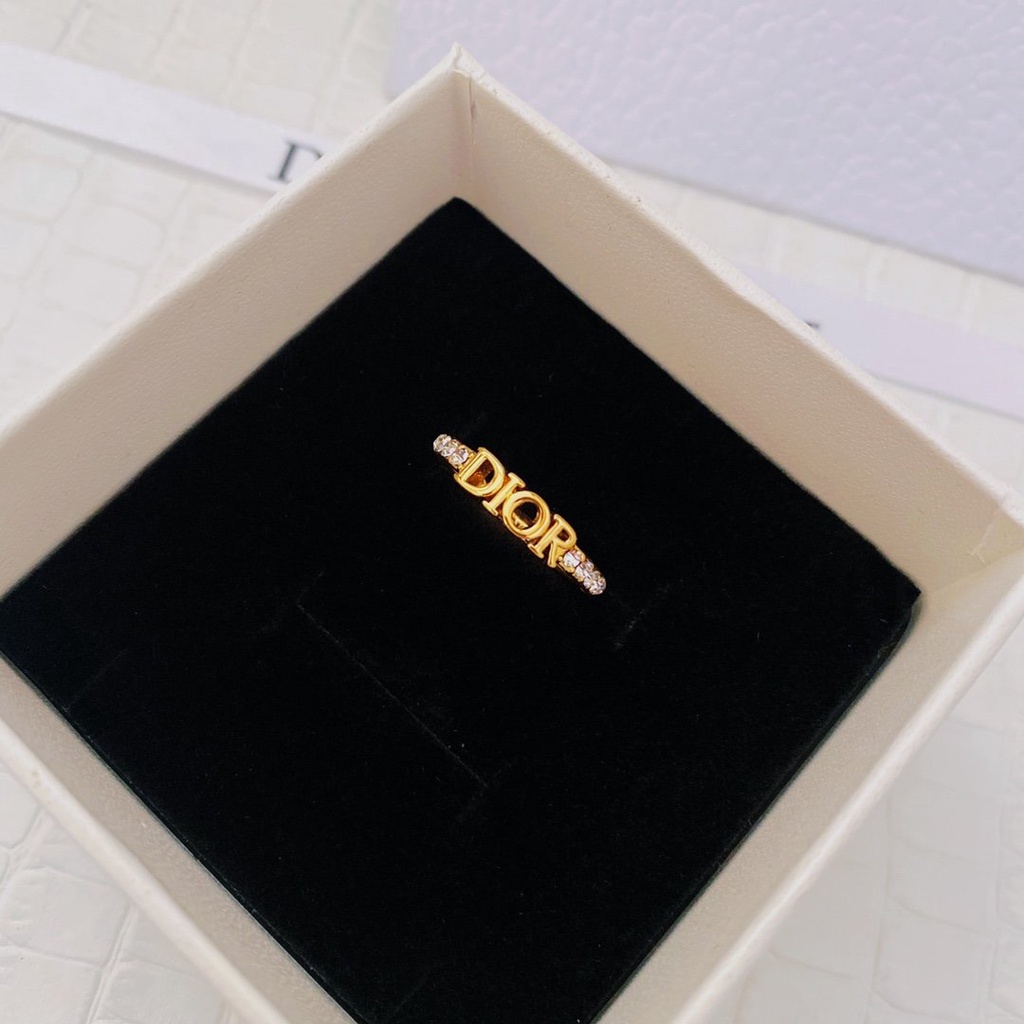 Nhẫn Đeo Tay Kim Loại Mạ Vàng Bạc 925 Thời Trang Hàn Quốc Đơn Giản Cho Nữ