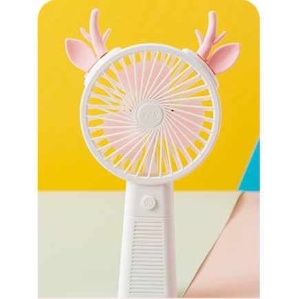 [Siêu Sales] Quạt mini tích điện Sừng tuần lộc cầm tay các màu phong cách Hàn Quốc(07) | BigBuy360 - bigbuy360.vn