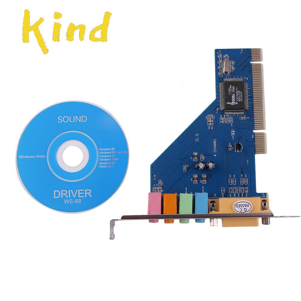 Card Âm Thanh 4 Kênh 5.1 3d Pci Cho Pc Windows Xp / Vista / 7 | BigBuy360 - bigbuy360.vn