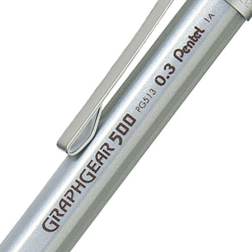 Bút chì kỹ thuật thân kim loại Pentel Graphgear500 PG515 Mechanical Pencil for Draft