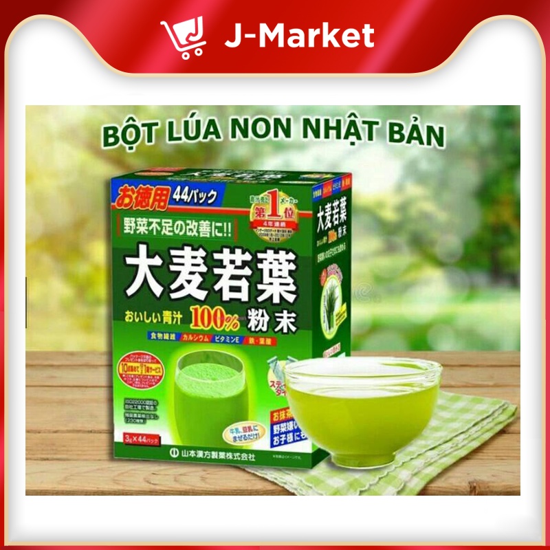 Bột lá lúa non YAMAMOTO nguyên chất 3gx44goi