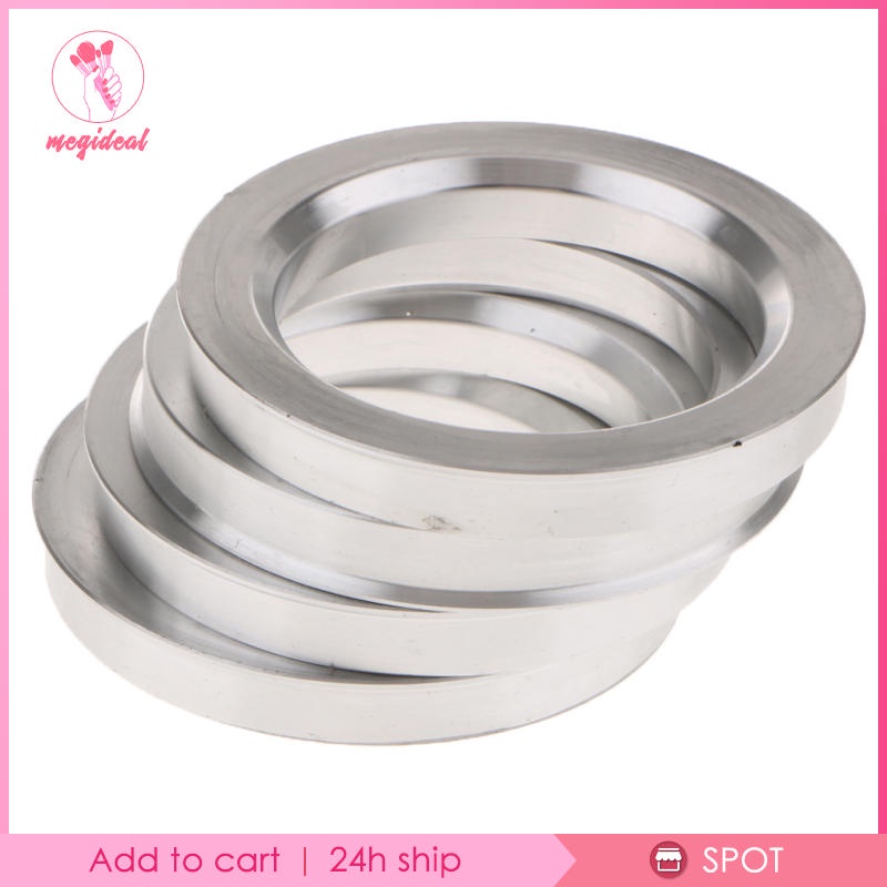 Set 4 vòng đệm trung tâm bằng hợp kim nhôm 73.1mm đến 54.1mm