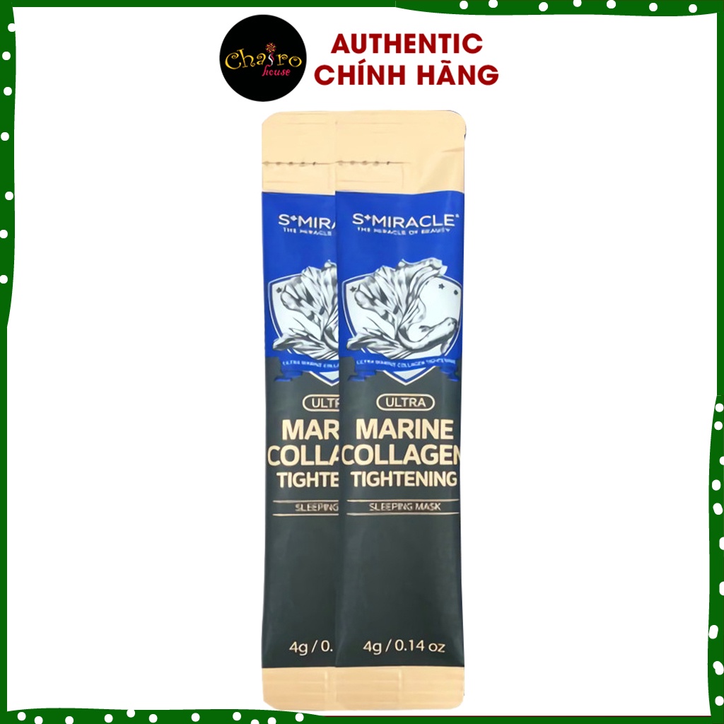 Mặt nạ ngủ Collagen Smiracle gói nhỏ 4g Hàn Quốc chính hãng