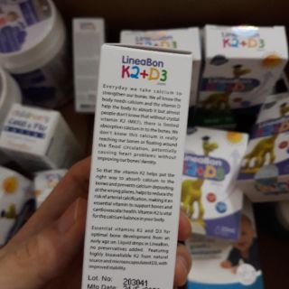 Vitamin tăng chiều cao LINEABON D3 K2