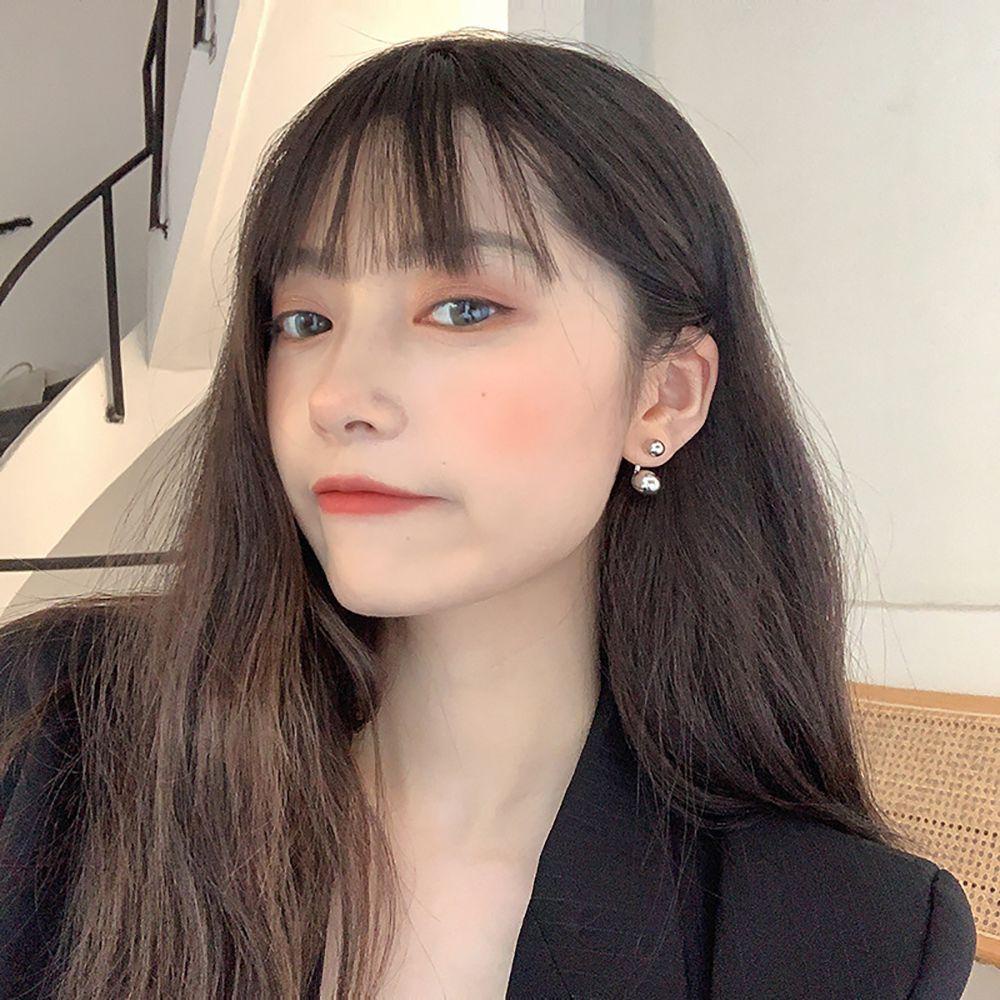 Khuyên Tai Nữ Hình Quả Bóng Tròn Bằng Hợp Kim Treo Sau Lưng Thanh Lịch