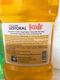 Nước Súc Miệng Lestoral Kid ( Chai 250ml)