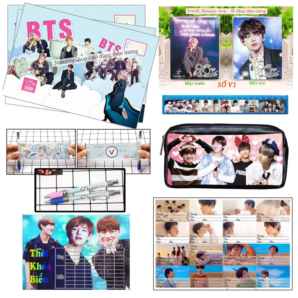 COMBO ĐỒ DÙNG HỌC TẬP V TAEHYUNG BTS