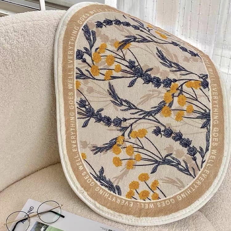 Thảm trải sàn lông mịn, Thảm lót chân vintage