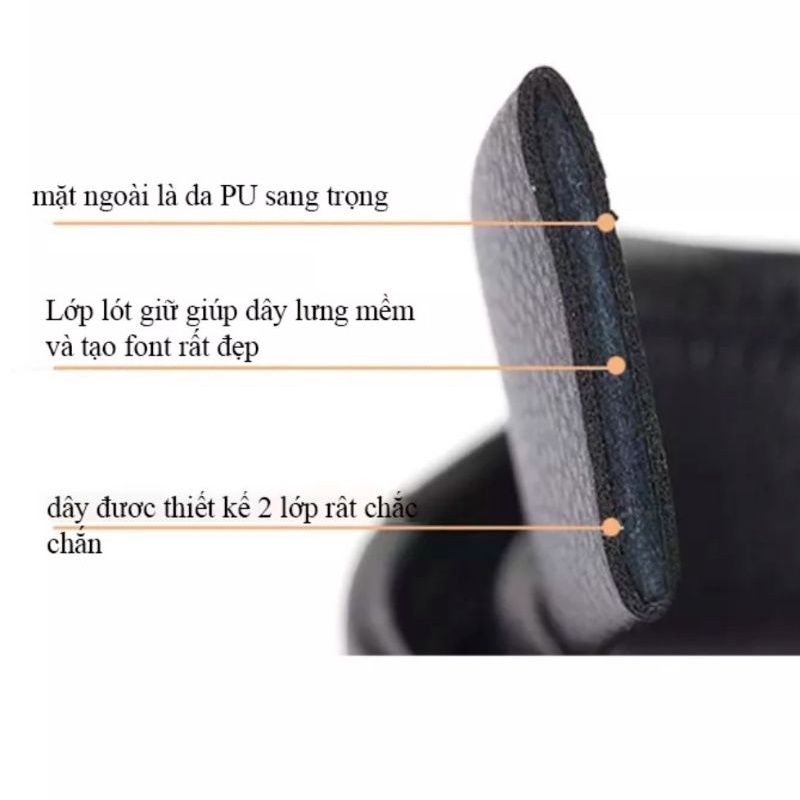 Thắt lưng nam ,dây nịt nam bán rời không mặt ,dùng cho dây có khấc