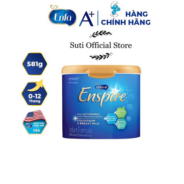 [Hàng chính hãng] Sữa bột Enfamil Enspire Infant Formula 581g