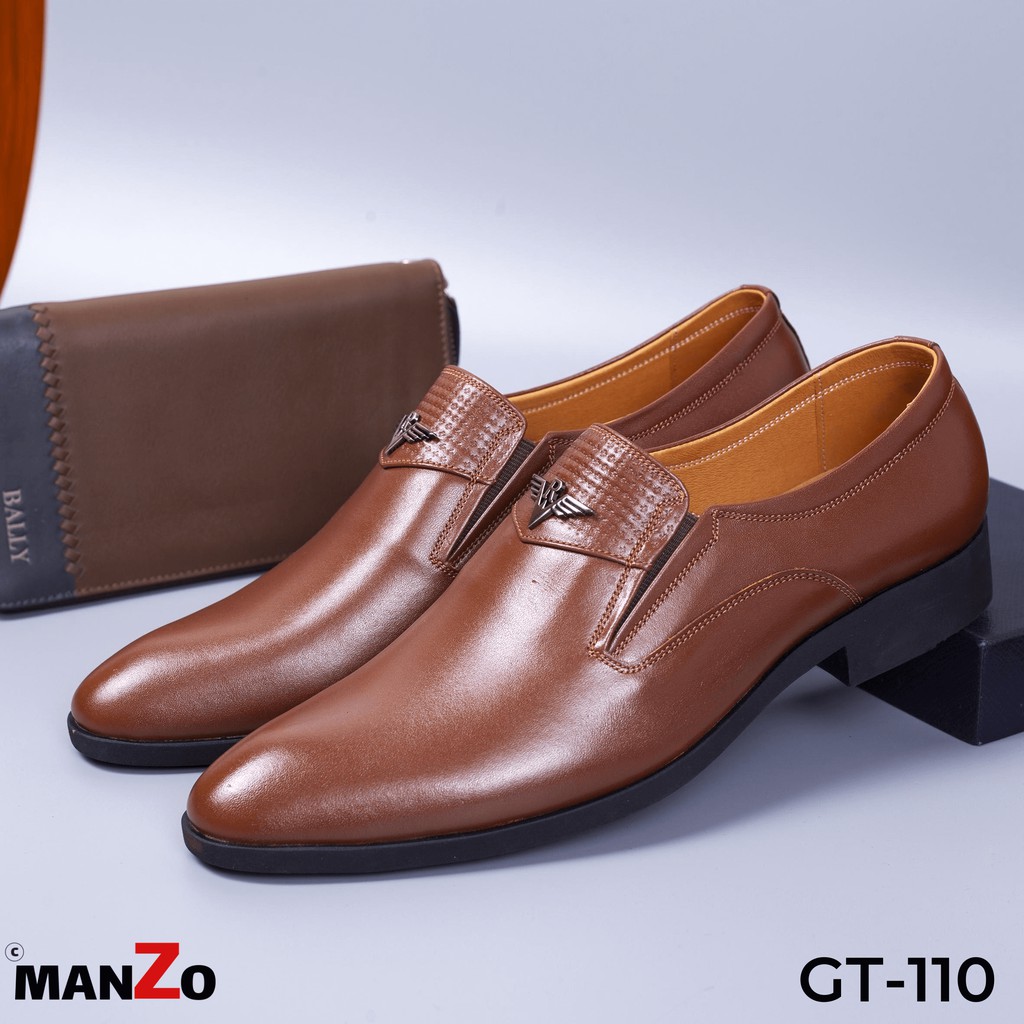 [DA BÒ THẬT] Giày da nam cao cấp dành riêng cho dân công sở - Manzo GT 110 | BigBuy360 - bigbuy360.vn