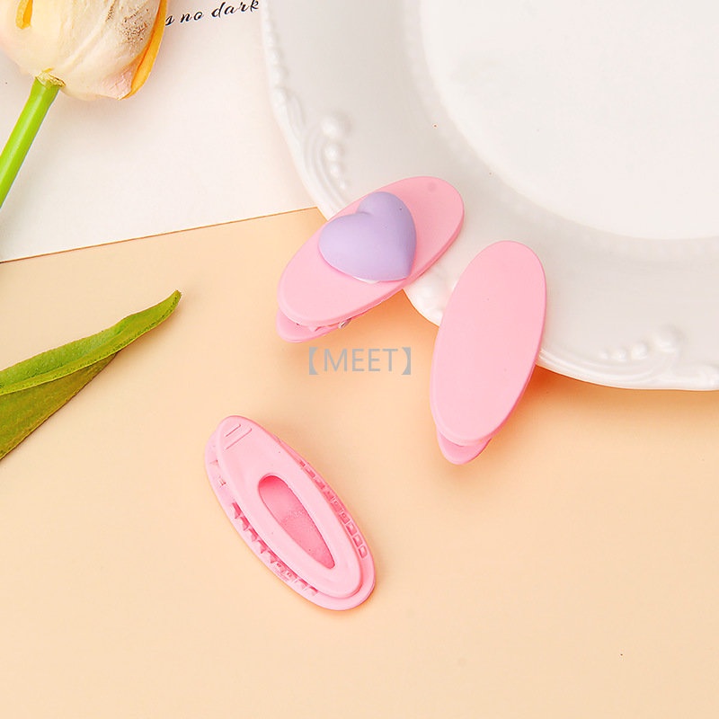 Kẹp Tóc Hình Oval Màu Sắc Ngọt Ngào Dùng Làm Đồ Trang Sức Thủ Công DIY