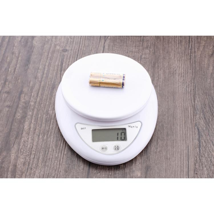 [FREESHIP] Cân Điện Tử Nhà Bếp Mini Electronic Kitchen Scale B05 Cân Thực Phẩm 5Kg – 1G Kèm Pin