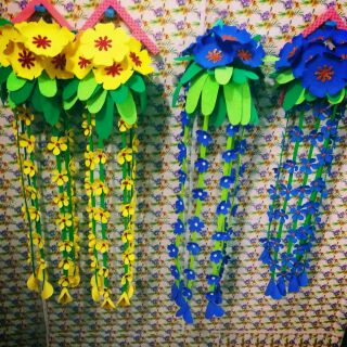 giỏ hoa treo trang trí lớp/45k 1 giỏ