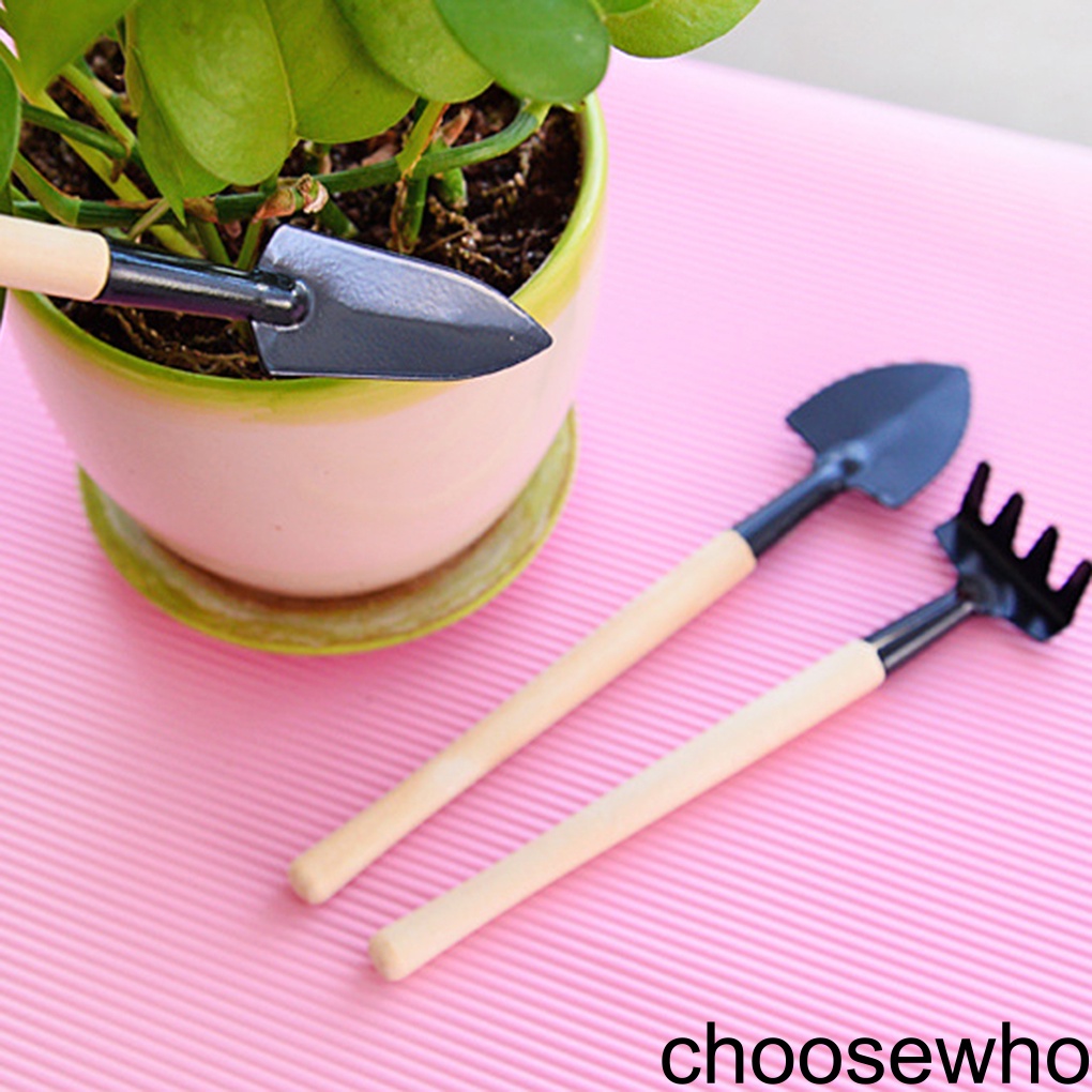 [CHOO] Garden Tool Set Wooden Handle Iron Head Handheld Shovel Trowel Fork Multi-Tool Garden Gifts