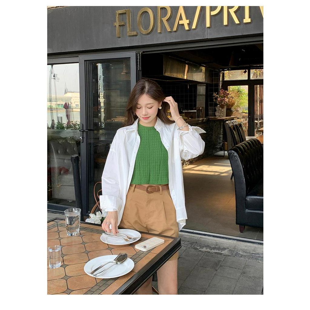 Áo Dệt Kim Sát Nách Dáng Ngắn Thời Trang 61588