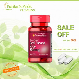 Giảm cholesterol tinh chất men gạo đỏ Red Yeast Rice 60 viên