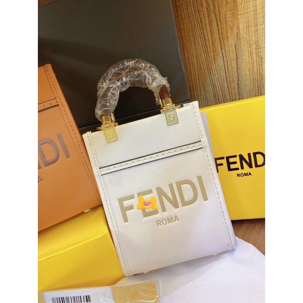 Túi mini Fen di tote full box, Bill cod đầy đủ