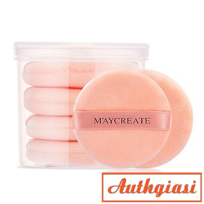 Set 4 mút tán phấn phủ nén bột MAYCREATE kèm hộp