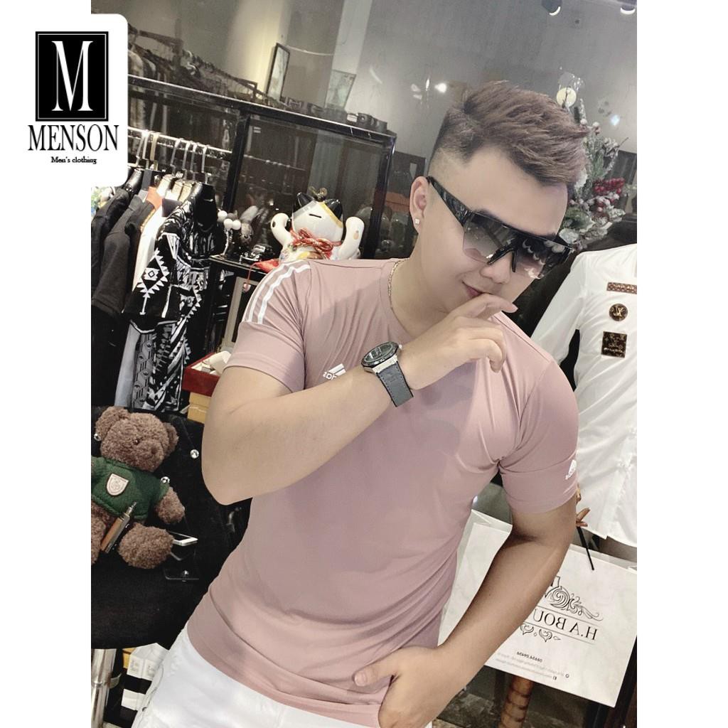 [Hàng Cao Cấp] Áo Phông Nam, Áo Thun Nam Thể Thao Nam Cao Cấp Vải Thun Mát Lạnh Mùa Hè Co Giãn Chuẩn Form MENSON M6220 | BigBuy360 - bigbuy360.vn