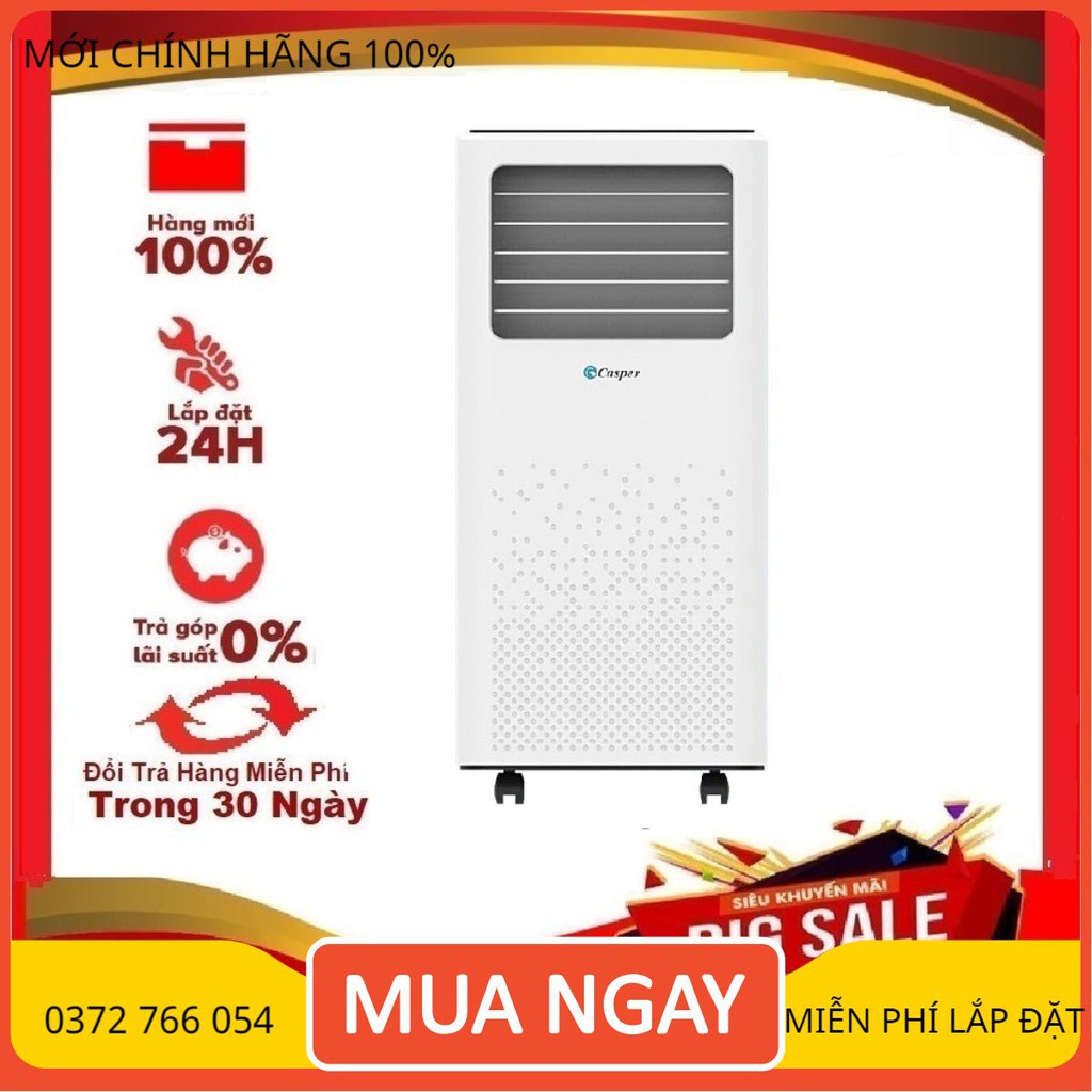 Máy lạnh di động Casper PC-09TL33 lọc khí thô giúp lọc sạch không khí, mang lại không gian trong lành