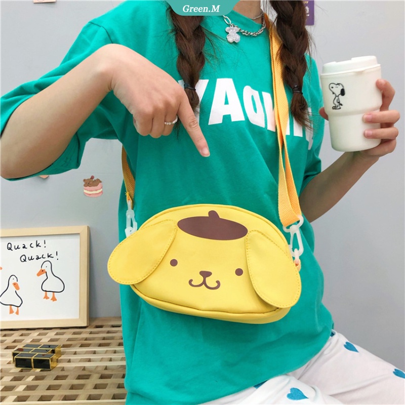 Sanrio Túi Đeo Chéo Hình Cinnamoroll My Melody Đáng Yêu Mềm Mại Cho Nữ