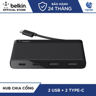 Bộ Chuyển Đổi 4 Trong 1 Belkin F4U090bt Cổng Type-C Sang 2 Cổng USB-A + 2 Cổng USB-C