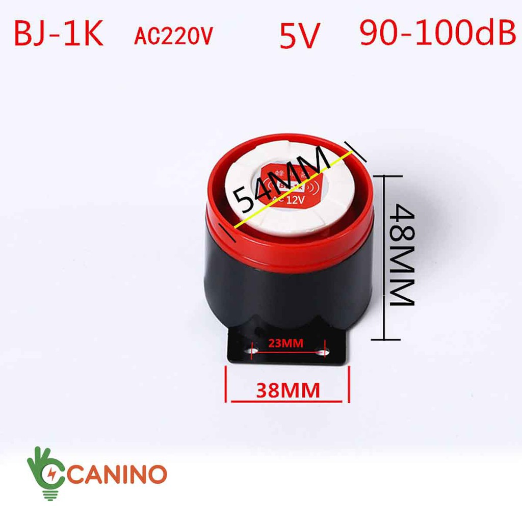 Còi hú BJ-1k 12V/220V Canino ( lỗi 1đổi 1 trong 7 ngày )
