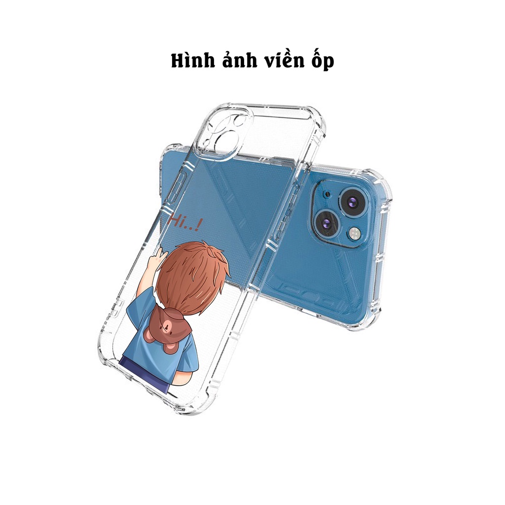 Ốp lưng iphone đôi đáng yêu chống sốc viền vuông cho iphone 11 13 pro max 12 14 pro max plus mini x r s max 6 s 7 8 plus