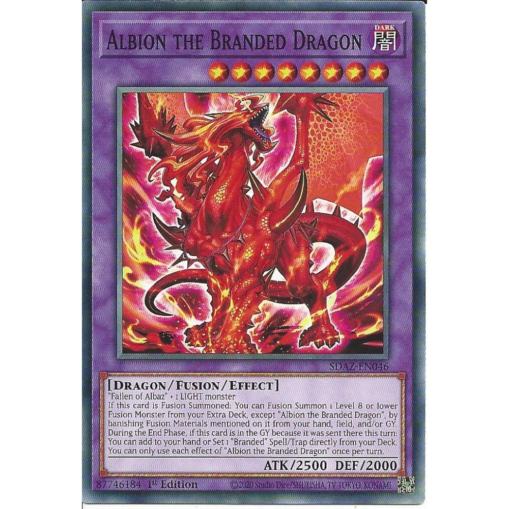 Thẻ Bài Yugioh | Albion the Branded Dragon - SDAZ-EN046 - Common 1st Edition
