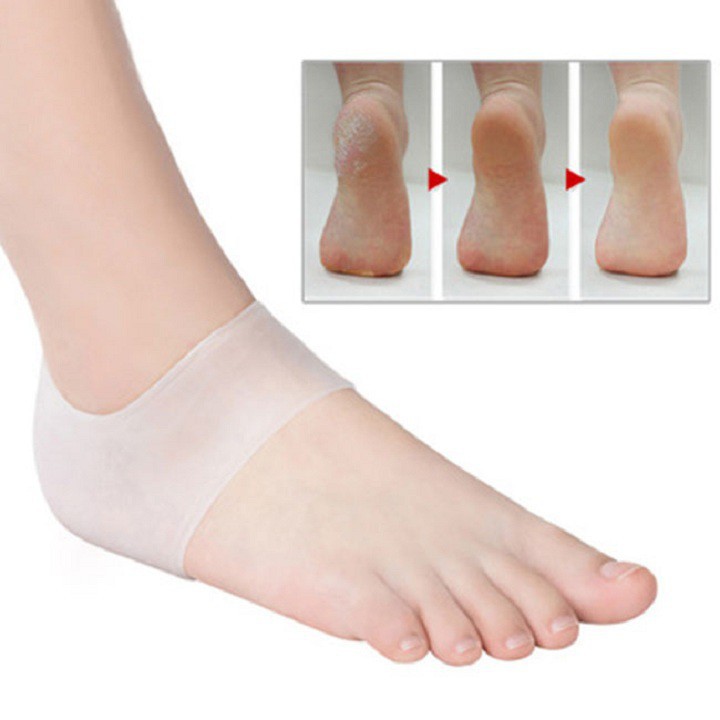 Tất silicon chống nứt gót chân, chống sốc êm chân, vớ silicon bảo vệ chân, giảm đau hiệu quả