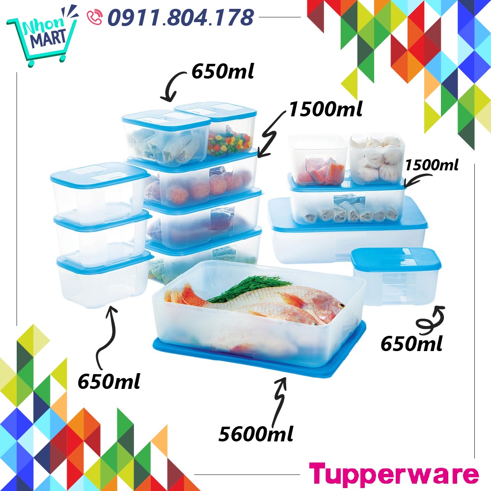 Lẻ Hộp Tuppeware Trữ Đông Freezermate Đựng Thực Phẩm Giúp Thực Phẩm Đông Lạnh Và Rã Đông Nhanh Hơn
