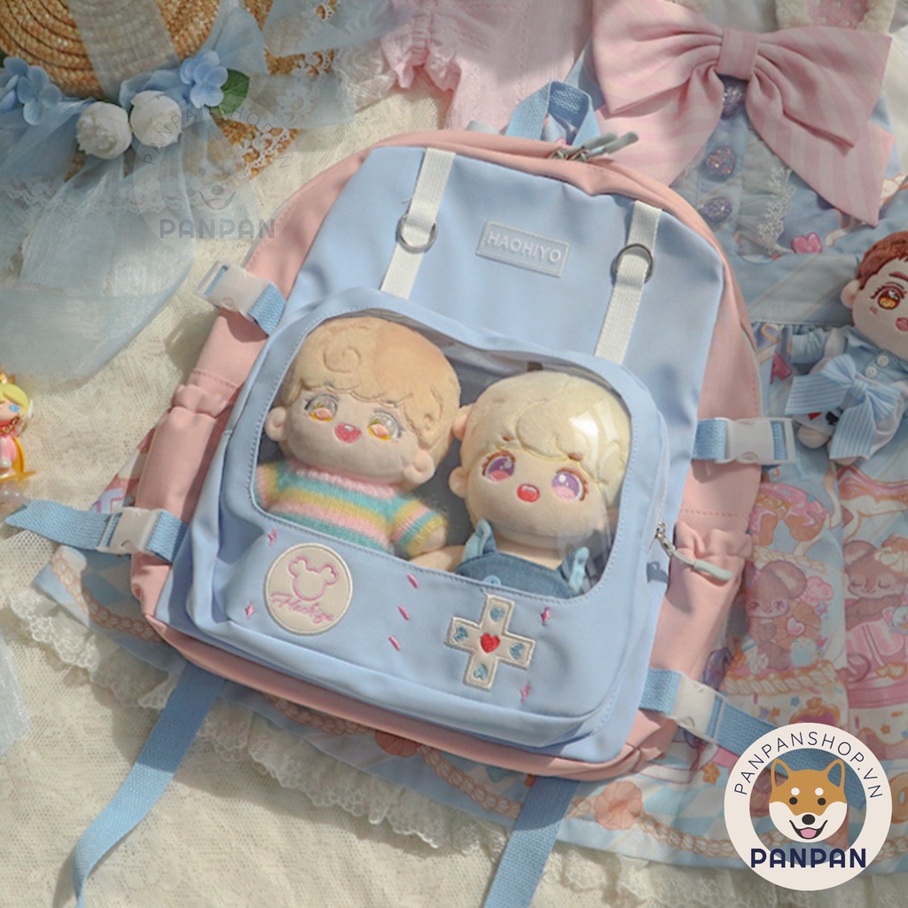 ITABAG DOLL MÁY GAME - Balo đựng laptop đi học ngăn trong suốt  KHÔNG BAO GỒM PHỤ KIỆN BÊN TRON
