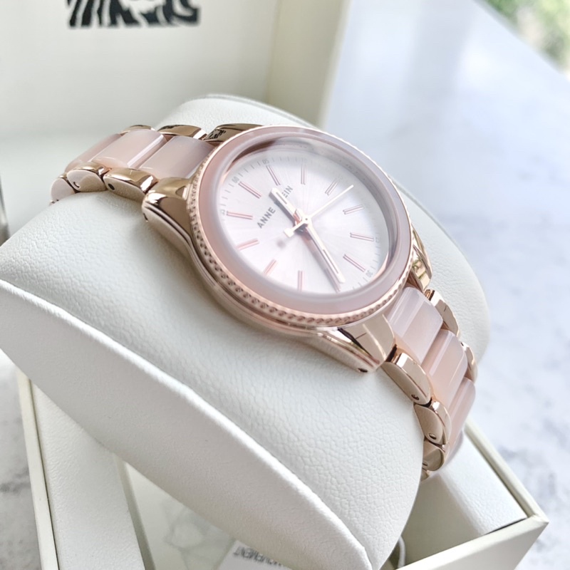 Đồng hồ ANNE KLEIN nữ model AK/3212LPRG dây demi tone hồng blush và rose gold