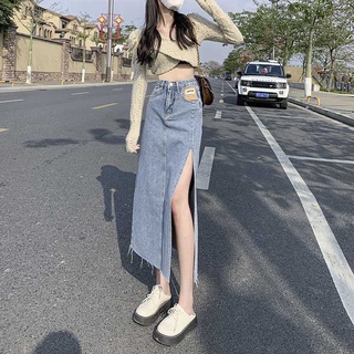 chân váy jeans xẻ QUẢNG CHÂU ODER