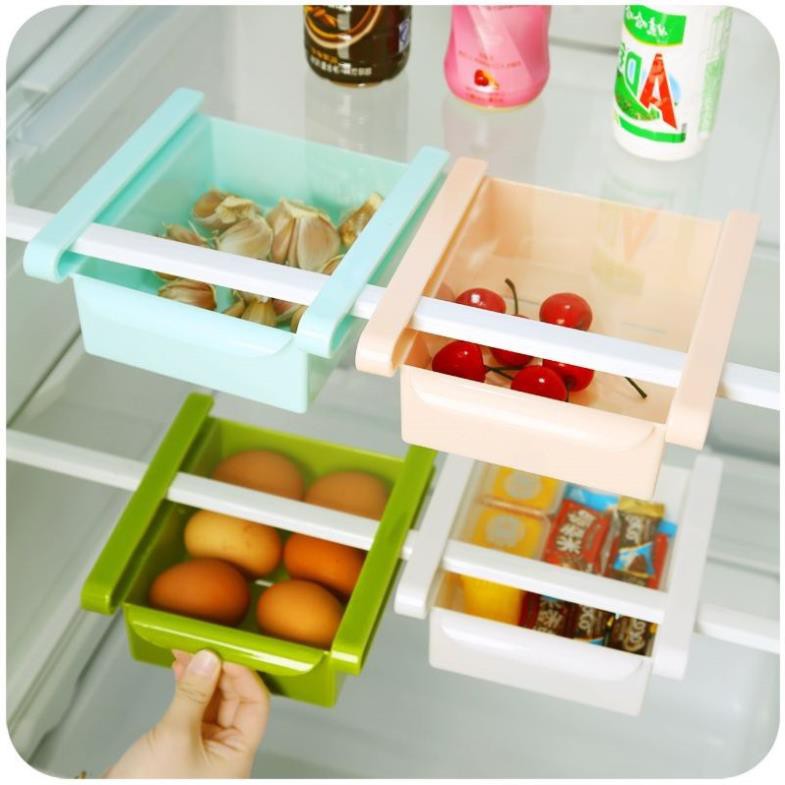 Khay nhựa để đồ tủ lạnh tiện ích gia đình thông minh, có thể đựng đồ ăn trong nhà bếp