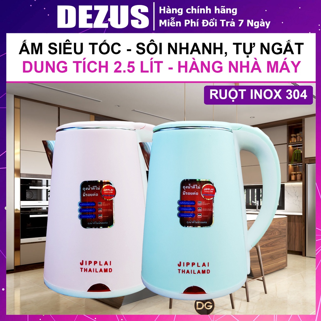 Ấm Siêu Tốc - Ấm Siêu Tốc Đun Nước - Dung Tích Lớn 2.5L, Tự Ngắt Khi Nước Sôi, Nhiệt Độ Chuẩn An Toàn Sức Khỏe