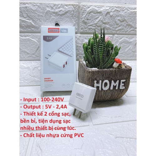 Củ Xạc Nhanh BYZ-U20 2 Cổng USB