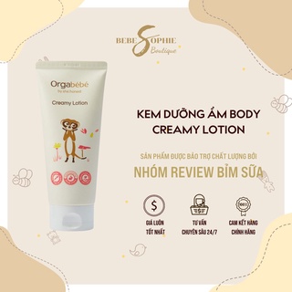Chính hãng - Kem dưỡng ẩm body lotion cho bé từ sơ sinh Orgabebe 180ml