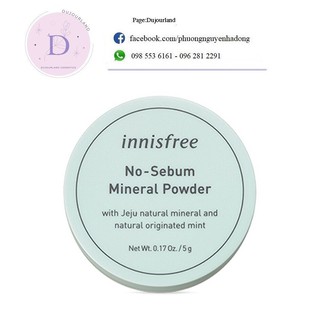 [Mẫu Mới]Phấn Phủ Dạng Bột Khoáng Innisfree No Sebum Mineral Powder