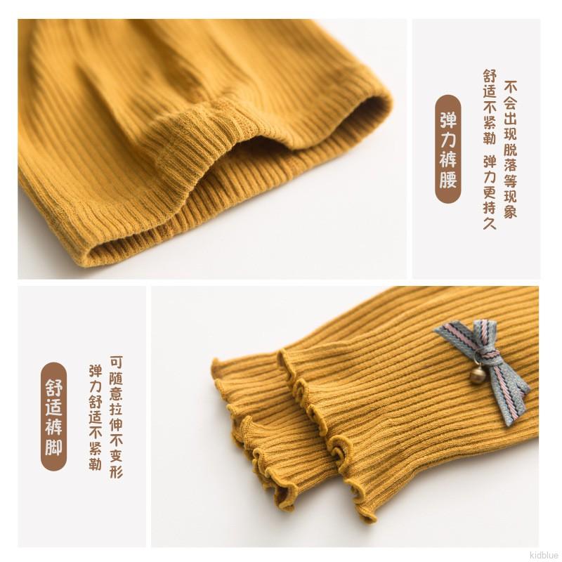 Quần Legging Phối Nơ Cho Bé Gái