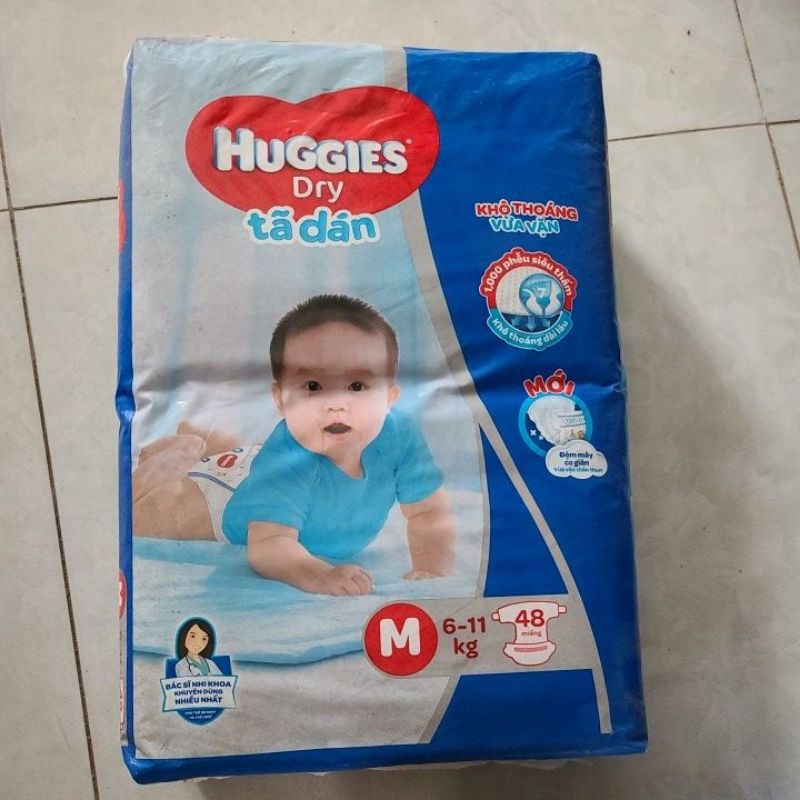 (Thanh Lý) Bỉm Huggies tá dán size M48/L42