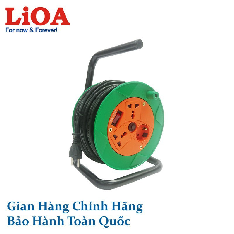 Ổ cắm kéo dài quay tay Rulo phổ thông LiOA (QN20-3-10A QN20-3-15A )