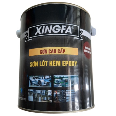 SƠN SẮT MẠ KẼM 1K - 24H, TỐT NHƯ 2 Thành phần (2,7Kg/Lon) - XINGFA