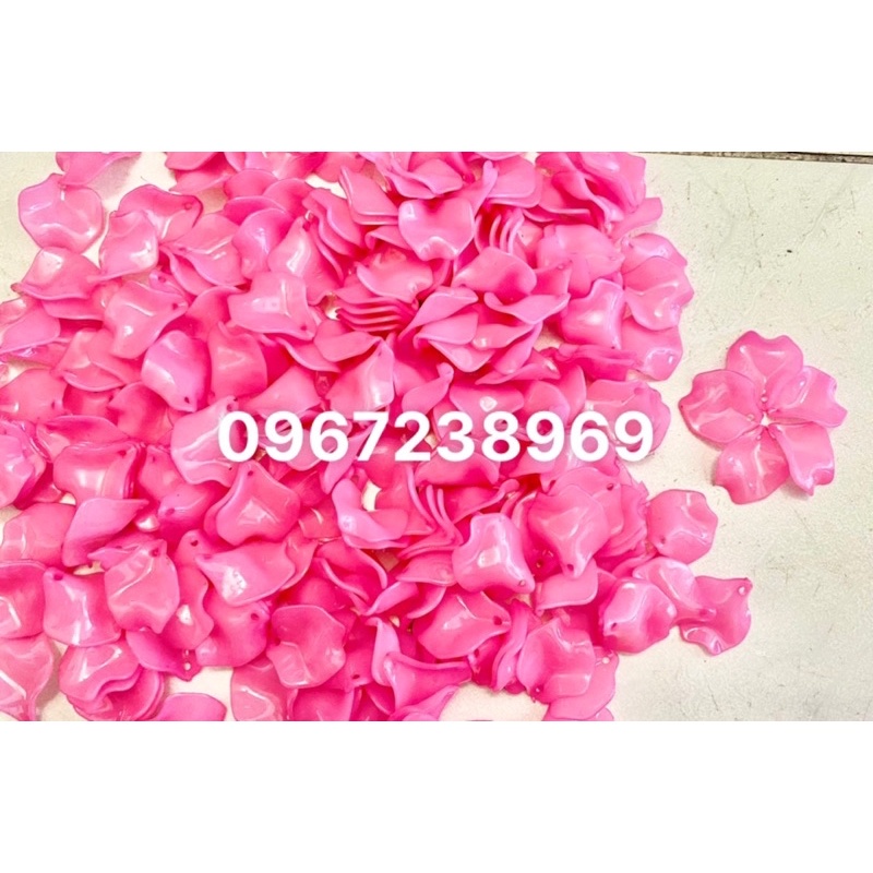 Cánh CONG NHỠ (cong vừa, cánh hoa hồng), vật liệu hoa đá pha lê Handmade