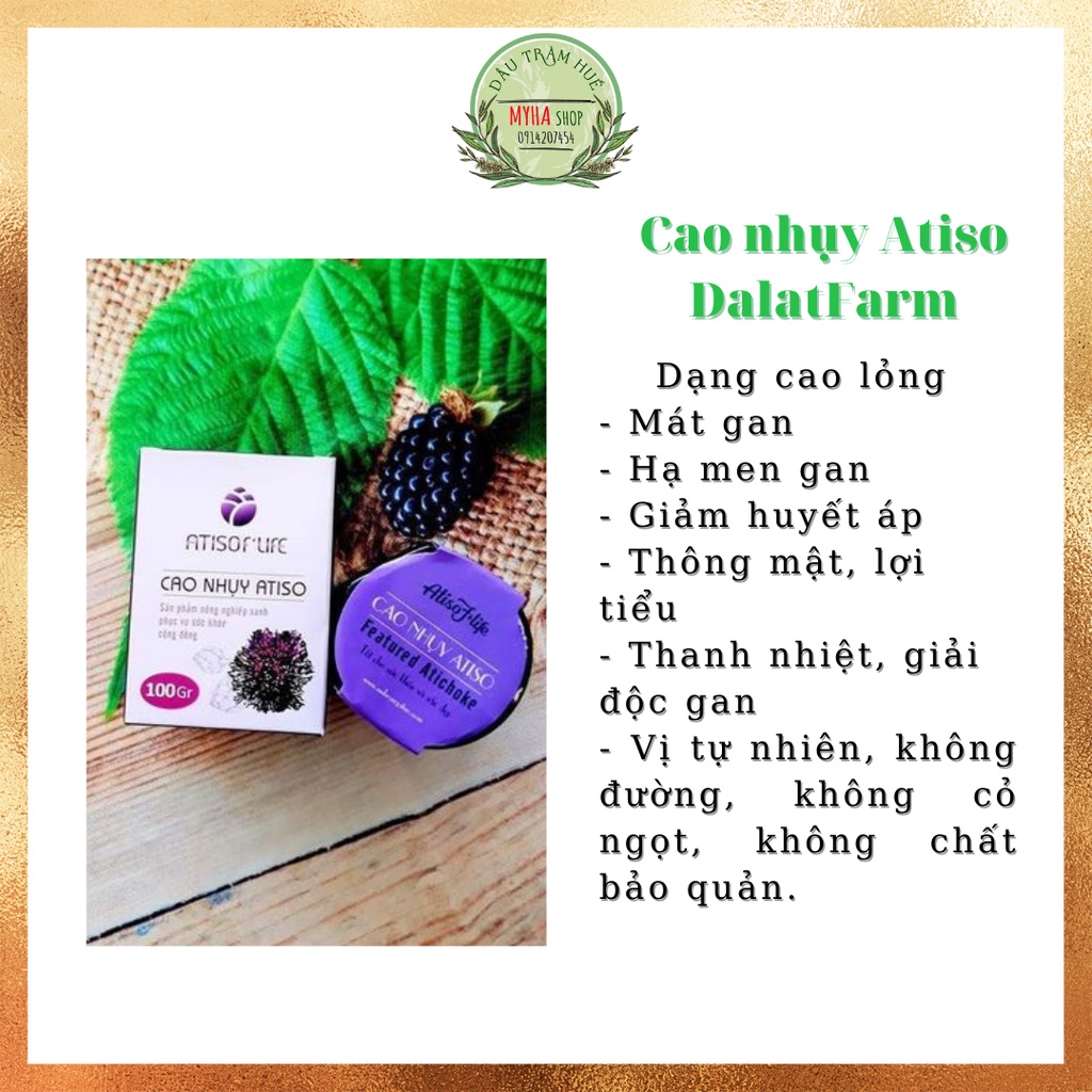 Cao thảo mộc, nhụy hoa Atiso 100gr