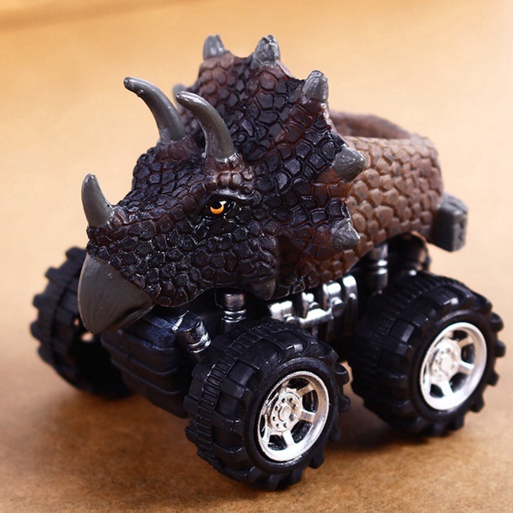Dinosaur Toy Boy Back Pull Dinosaur Car Animal Big Tire Wheel 3-15 Year Old Boy Girl Racing Gift