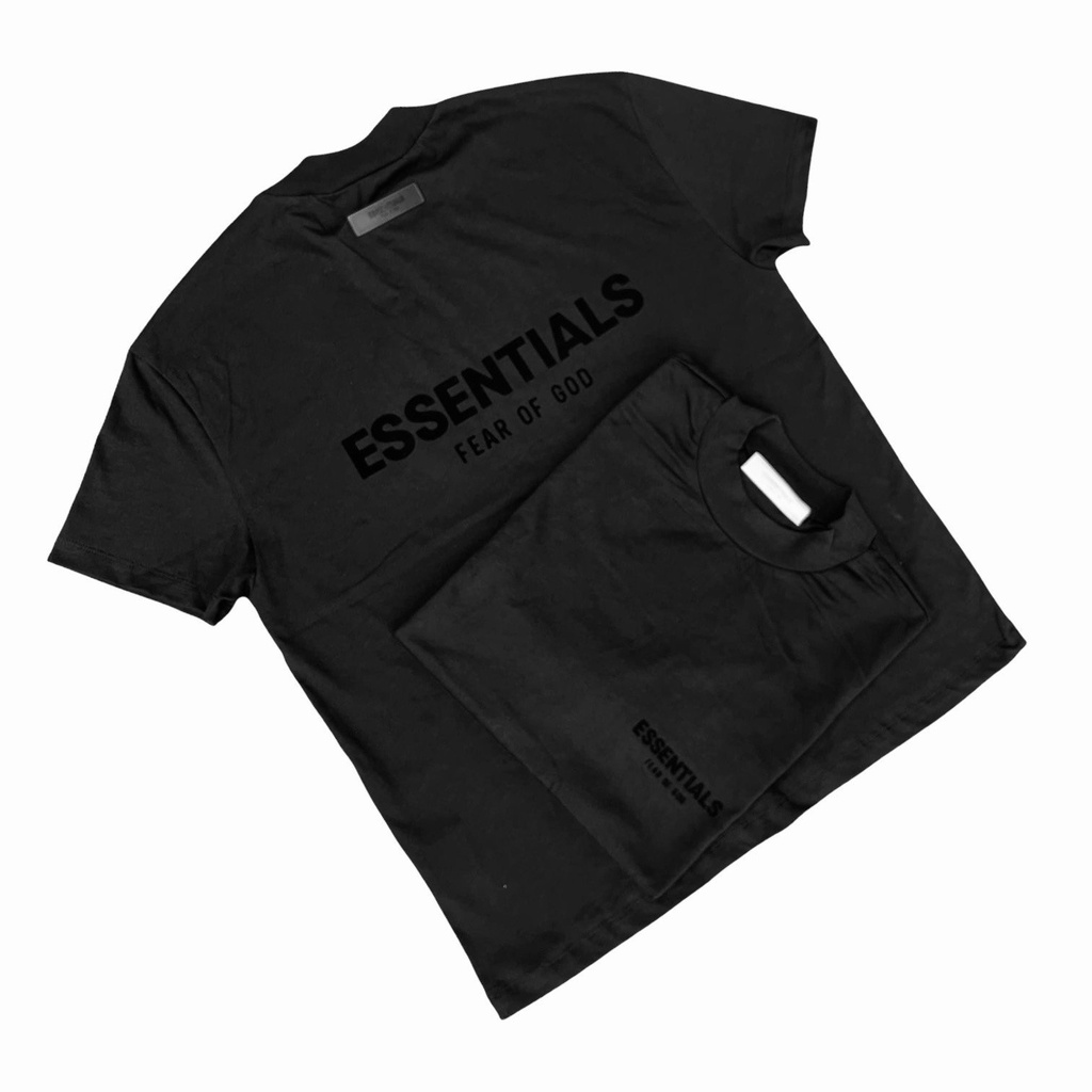Áo thun Essential v2 đen/linen/oatmeal