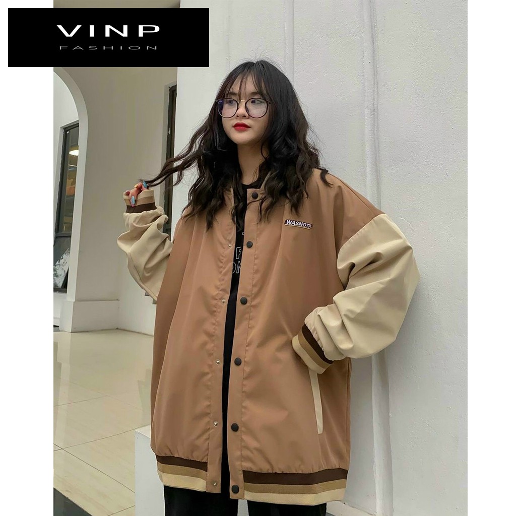 Áo Khoác Dù BomBer Chữ Thêu WASNOTP Áo khoác chống nắng Unisex Áo khoác dù Nam/Nữ - VinP Fashion